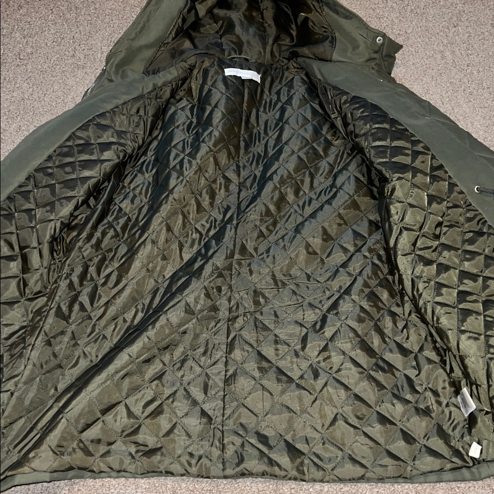 New York and Company olive green hooded jacket size large - Picture 7 of 10